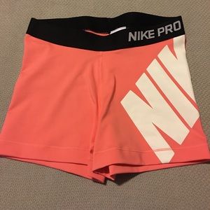 Peach NikePro Shorts